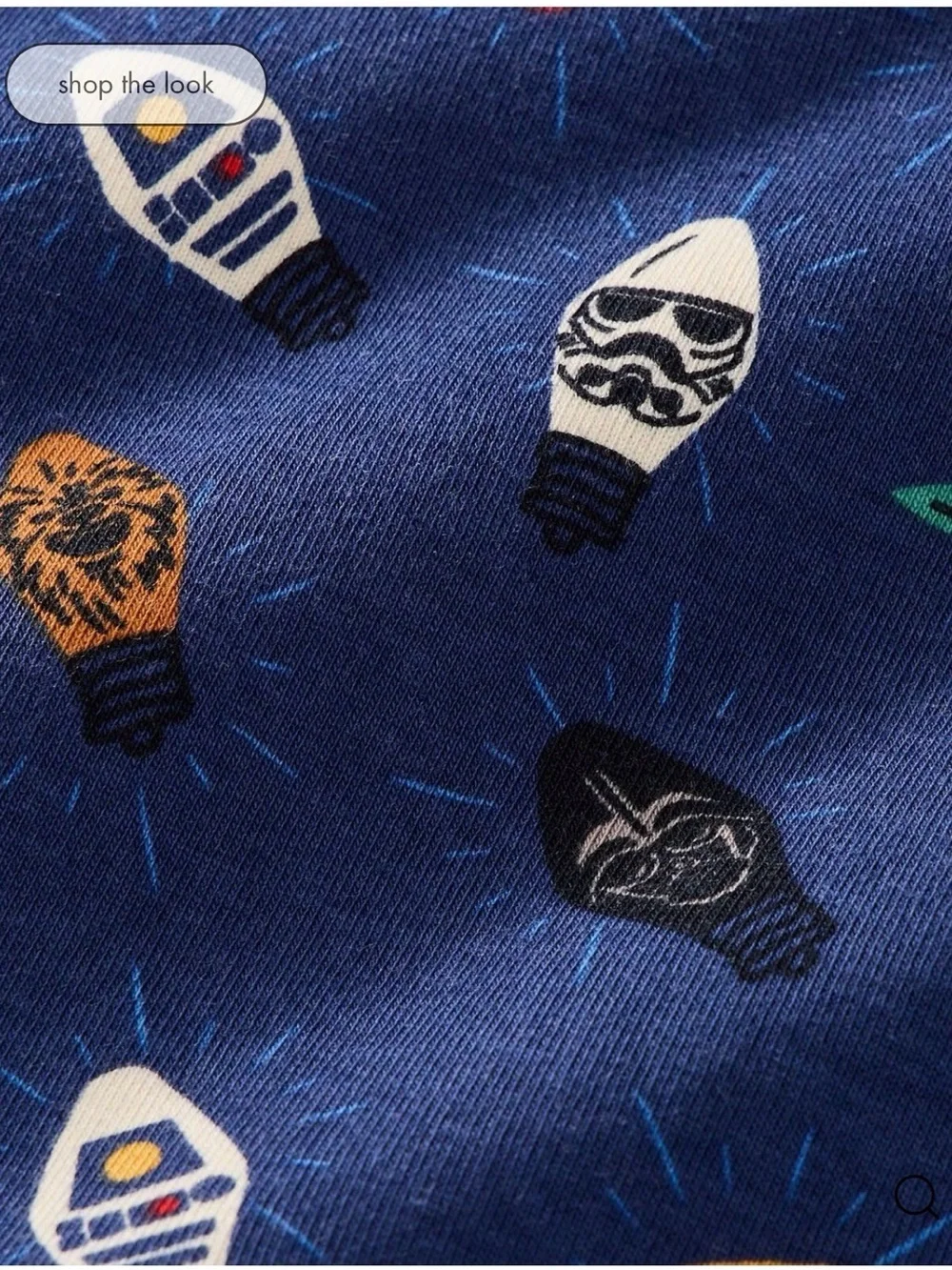 Hanna Andersson Navy Blue Star Wars Character cotton  One-Piece